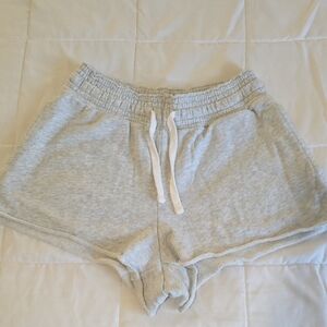 American Eagle Outfitters Light Gray Women's Drawstring Athletic Shorts